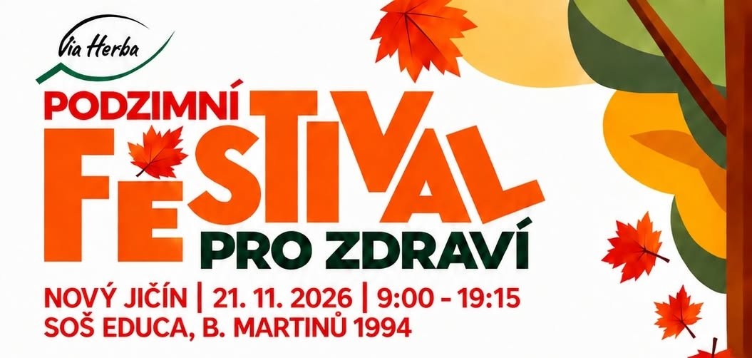 Přednáška "Praktické zkušenosti s přírodní léčbou nemocí nervového systému" - Festival pro zdraví Nový Jičín 21.11.2026